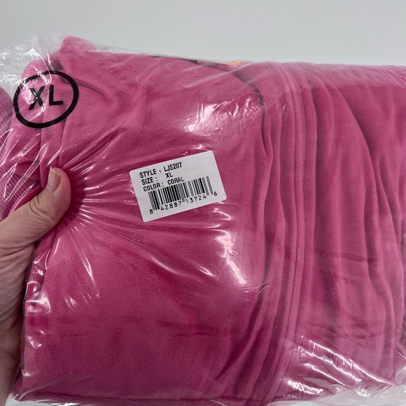 TanBridge Women's 2 Piece Solid Velvet Tracksuit Set Full Zip-up Hooded XL - Picture 2 of 15